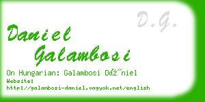 daniel galambosi business card